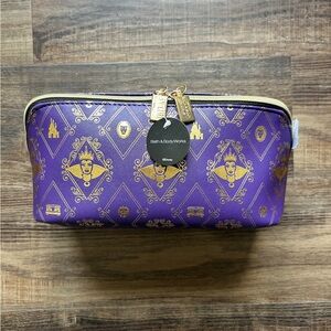 Bath & Body Works Disney Villians Evil Queen Cosmetic Pouch - purple and gold
